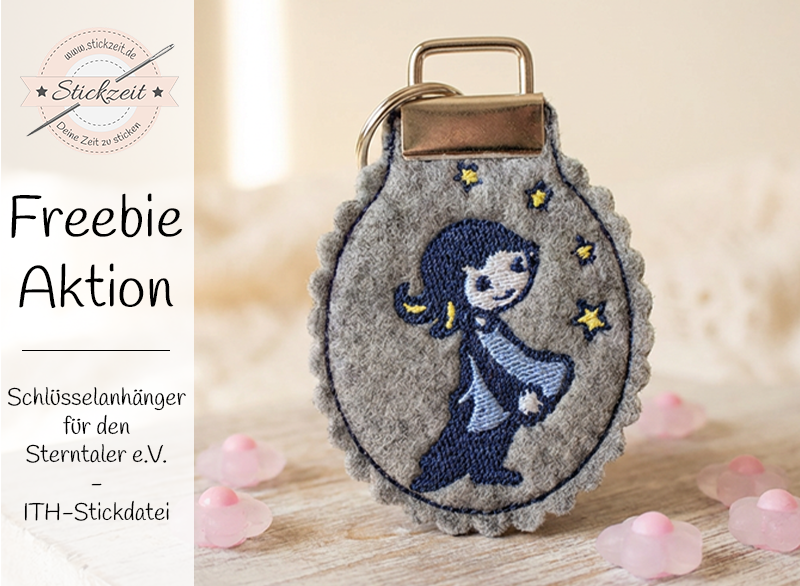 Freebie - Schlüsselanhänger Sterntaler e.V. - ITH-Stickdatei